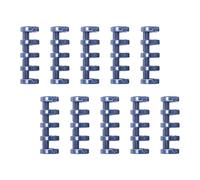 Generic Anneaux de Reliure à Feuilles Mobiles, 10 Pièces, Clips pour Carte D'étude, Carnet de Notes, Album Photo, Scrapbook, Livret à Feuilles Mobiles, bleu