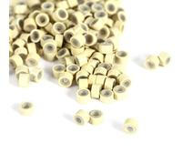 Generic Anneaux D'extension de Cheveux en Silicone 3x5 Mm, Perles pour une Installation Confortable - Ensemble de 2000 Pièces (200PCS)