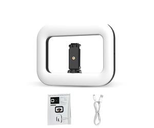 Generic Anneaux Stabilisateurs de Téléphone Portable, Lumière de Remplissage 240 Perles LED, Réglage de la luminosité à 12 Niveaux, Batterie 1500mAh pour Caméras d'action 29x22x4cm