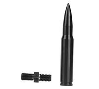Generic Antenne Automatique de Voiture de 80mm Antennes Durables D'alliage D'aluminium Adaptées pour JK illimité 2007-2017 Noir
