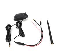 Generic Antenne Dab + GPS + FM pour Voiture, Support Supérieur amplifié Actif, Universel, étanche, Installation Facile, ABS + PVC