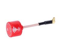 Generic Antenne RHCP 3dBi à Gain élevé 5,8 Ghz pour Drone de Course FPV Pièces RC Rouge pour Les Amateurs de Drones (Coude MMCX)