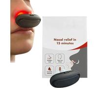 Generic Appareil de thérapie nasale à lumière rouge Respi-Relief - Appareil de thérapie nasale à lumière rouge - Appareil apaisant pour la rhinite - Dispositif de nettoyage nasal