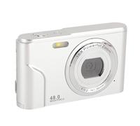 Generic Appareil Photo Numérique 1080P, Point et Prise de Vue, écran IPS 2.4 Pouces, ABS, 700mAh, Mode beauté, pour Enfants et Adultes, pour la Photographie (Silver)