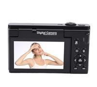Generic Appareil Photo Numérique sans Miroir WiFi 4K Zoom 18X pour Portrait de Paysage de Voyage, écran Rabattable de 3,0 Pouces, adapté aux Créateurs Vidéo Professionnels Matériau ABS (Black)