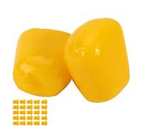 Generic Appâts de Carpe en Plastique Souple d'eau Douce à Saveur Artificielle pour Une Pêche Efficace, Sac de 50 Pièces adapté à la Pêche en Eau Douce et à la à Taiwan Jaune 1 Cm