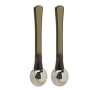 Generic Applicateur de Crème pour les Yeux, Rouleau Cuillère en Alliage de Zinc, Bâton de Massage Double Face pour les Yeux, pour une Expérience Oculaire Tranquille