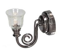 Generic Applique Murale LED pour Maison de Poupée 1:12, Look Vintage, Lumière Chaude, Faite à la Main, en Métal, pour Collectionneurs de Maisons de Poupées