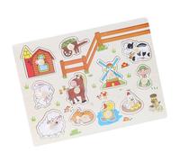 Generic Apprendre Le Bouton éducatif Jouet Puzzles Préscolaire Bouton Cognitif, Jeu éducatif, pour Fille pour Garçon (A3006 (Animal))