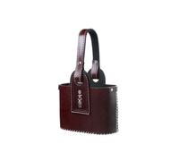 Generic Argentinian Mate Bag Santafesina Modèle pour bouteille sous vide et Mate | Sac à main en cuir fait main (marron), taille M