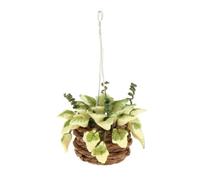 Generic Arrangement Floral de Panier de Fleurs Suspendues pour Le Salon D'une Maison de Poupée 1:12