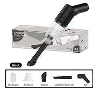 Generic Aspirateur à Main sans Fil pour Voiture et Maison - Aspiration Puissante de 5 000 Pa avec 3 Buses, Filtre Réutilisable, Autonomie de 30 Minutes, Chargement USB, Design Compact pour Voitures,