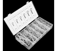 Generic Assortiment de Goupilles Fendues, 150 Pièces, Broches R Durables pour Diverses Machines et équipements, Boîte de Rangement