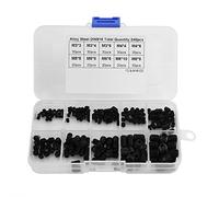 Generic Assortiment de Vis à Douille Durables en Acier allié Noir, Kit de Vis sans Tête pour le Travail du Bois, Coffret pour les Amateurs de Bricolage 240 Pièces