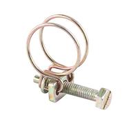 Generic Attaches de Tuyau à Double Fil, 10 Pièces, Colliers de Serrage Solides et Réglables pour la Fixation des Tuyaux, Fer Revêtu de Zinc, Idéal pour la Plomberie (19 mm (16-19))