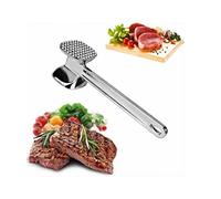 Generic Attendrisseur de Viande, Maillet de Cuisine Ergonomique en Alliage D'aluminium de qualité Supérieure pour Attendrir le Steak, Argent