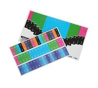 Generic Autocollant coloré échelle Kalimba, Décoration de Notes Musicales, Mémorisation Facile, Symboles Clairs, Prévention des Rayures des Touches, 2 Autocollants (Piano à pouces universel 17 tons)