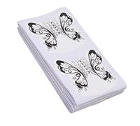Generic Autocollant de Guide de Forme de Nail Art, Brillant en Forme de Fer à Cheval, Extension D'ongles Ne Se Déforme Pas Facilement, 100 Pièces pour L'art du Cercueil aux Amandes Françaises