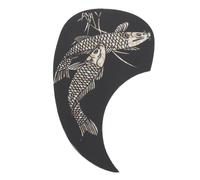 Generic Autocollant de Protection pour Pickguard de Guitare, Autocollant Auto-adhésif de Protection contre les Rayures pour Décoration de Guitare Acoustique, Poisson Noir pour Artistes Professionnels,