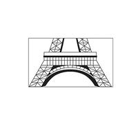 Generic Autocollant Mural Paris Tour Eiffel Art Autocollant Amovible Salon Étude Canapé Fond Décoration Murale, 70 * 50 Cm Autocollant Mural Peel And Stick