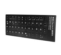Generic Autocollant pour Clavier Allemand, Accessoire Durable pour Ordinateur Portable, pour Taper la Langue Allemande, étanche à la Poussière, Matériau, 1 Feuille Incluse pour Les Claviers de 10 à