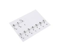 Generic Autocollant pour Clavier de Piano avec Notation Musicale Amovible, étiquettes Blanches pour 88 Touches et Moins, Conçues pour les Pianistes Débutants et les étudiants (clair)