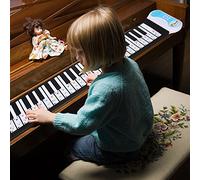 Generic Autocollant Transparent Amovible pour Clavier de Piano, Matériau PVC Durable pour 61 88 Touches, Pianos électroniques pour Enfants Débutants (COLORFUL)