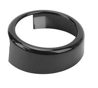 Generic Autocollants de Garniture de Extérieur, Anneau de d'emblème de Calandre Noir Brillant Anti-rayures pour Stelvio