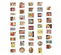 Generic Autocollants Manuels Vintage, Série de Boîtes en Fer à Mémoire, Autocollants Décoratifs Vintage pour Journal Intime (Piège à nourriture)