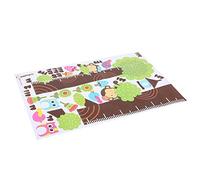 Generic Autocollants Muraux Amovibles pour Toise D'arbre en Forme de Chouette pour Enfants - Matériau en PVC, Résistants aux Couleurs et Faciles à Appliquer - Parfaits pour la Décoration de la