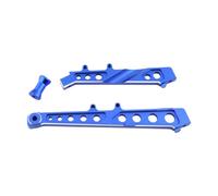 Generic Autonction de châssis arrière avant en alliage Ensemble de remplacement de voiture RC Pièce avant de support arrière pour 1/7 Infraction 6S BLX, Bleu