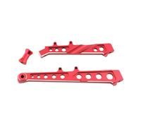Generic Autonction de châssis arrière avant en alliage Ensemble de remplacement de voiture RC Pièce avant de support arrière pour 1/7 Infraction 6S BLX, Rouge