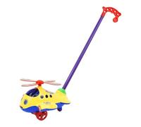Generic Avion à Pousser à La Main, Voiture Jouet, Avion de Dessin Animé, Chariot Jouet à Pousser, Jouet à Marcher pour