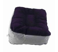Generic Avion de Repos Gonflable, Repos du Pied de Voiture PVC Tissure Randonnée avec Pompe à Air pour les Pieds pour Voyager, Maison, Bureaux (Bleu gris)