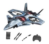 Generic Avion RC Télécommandé Radiocommandé Modèle Avion Jouet Planeur Fonctionnalités de Vol Vertical Mousse Pp Matériau Robuste Adaptée Aux Enfants Débutant, bleu