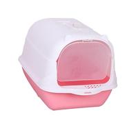 Generic Bac à Litière à Capuche avec Couvercle Rabattable Facile à Nettoyer pour Chats, Espace de Vie Confortable (Pelle Offerte + Sac désodorisant au Charbon Actif)