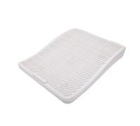 Generic Bac à Litière pour Chat, Rampe de Marche Anti-éclaboussures, Double Couche, Escalier de Collecte de Litière pour Un Espace Plus rangé, Matière Plastique (White)
