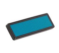Generic Badge Nominatif LED, étiquette de Message Défilant, Affichage Numérique pour Gares et Aéroports, Plastique ABS Bleu, Taille 93x30x6mm (BLUE)