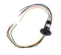 Generic Bague Collectrice à 4 Fils, Contacts Dorés, 30A, Rotation à 360 Degrés, Bague Collectrice Conductrice pour Plateau Tournant, équipement de sécurité CCTV