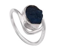 Generic Bague en pierre précieuse apatite - En argent sterling 925 - Pour homme et femme - Toutes les tailles - Cadeau fait main - ISR584, Métal précieux Pierre précieuse, Apatite
