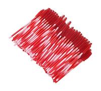 Generic Baguettes de Mascara Jetables, Ensemble D'applicateurs de Brosses à Sourcils pour Maquillage Délicat, 200 Pièces pour Salon de beauté, Vie Quotidienne (rouge)