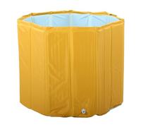 Generic Baignoire Gonflable pour Adulte, Spacieuse et Pliable, Baignoire à Glace Pliable et Confortable pour le Trempage en Intérieur (YELLOW)