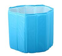 Generic Baignoire Gonflable pour Adulte, Spacieuse et Pliable, Baignoire à Glace Pliable et Confortable pour le Trempage en Intérieur (BLUE)