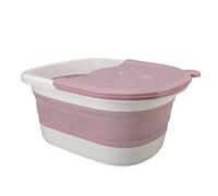 Generic Baignoire pour Pieds, Conception Pliante Portable, Utilisation Multifonctionnelle pour la Maison, Matière Plastique Solide, 1 unité (PINK)