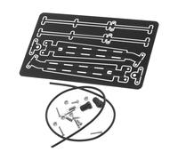 Generic Balai D'Essuie-glace RC Voiture 1 6 Accessoires Kit Métal Simulation Inox Démontable Pièces Améliorées pour Modèles Réduits Adaptés à La Personnalisat, Noir