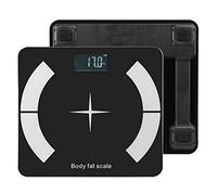 Generic Balance de Graisse Corporelle Bluetooth au Design élégant - Mesures de Haute Précision pour un Usage Domestique - Connectivité Smart App - ABS et Verre trempé, 11,4 X 10,4 Pouces