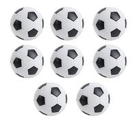 Generic Balles de Football de Table, 8pcs Black Mini Table Football Balls, Children Adult Children Loisir Sports Room Indoor / Outdoor Fun for Soccer Antfficists