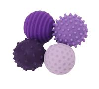 Generic Balles Sensorielles Anti-Stress Texturées en Silicone, œuvres d'art Innovantes Fabriquées à la Main pour Se Calmer n'importe où - 4 Balles en Silicone pour Les Voyages, Le Travail et la