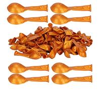 Generic Ballon doré élastique de 10 Pouces, 100 Pièces, pour Décorations D'arc à Faire Soi-même, Bals de Festival, Mariages