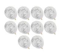 Generic Ballon en Latex à Confettis Transparents avec des Mots de Joyeux Anniversaire pour la Décoration de Fête D'anniversaire de Mariage, 10 Ballons à Paillettes de 12 Pouces pour les Centres
